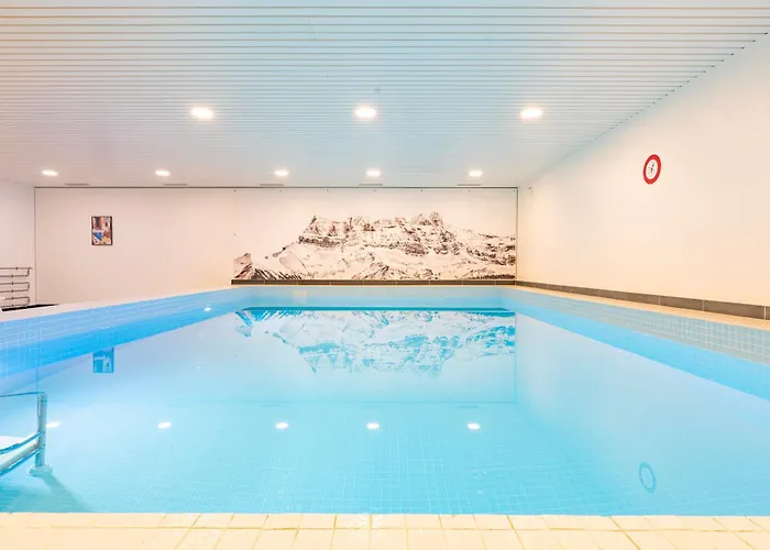 公寓 Superbe Au Pied Des Pistes Avec Piscine 莫尔金斯